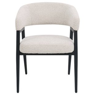 DÉJA Living - Eetkamerstoel Beige|Zwart - Fureso - Set van 2