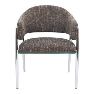 DÉJA Living - Eetkamerstoel Donkerbruin|Chrome - Dénia - Set van 2