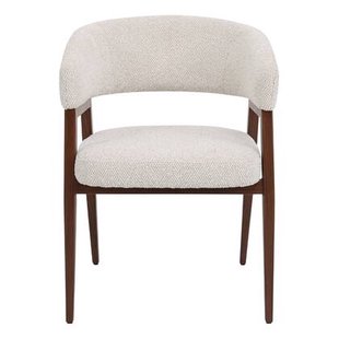 DÉJA Living - Eetkamerstoel Beige|Walnoot - Fureso - Set van 2