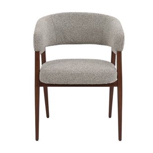 DÉJA Living - Eetkamerstoel Taupe|Walnoot - Fureso - Set van 2