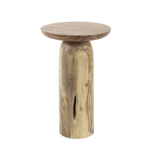 Giga Meubel - Bijzettafel Naturel Hout - 35x35x55cm - River Solid