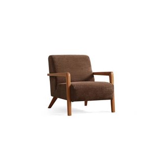 Giga Meubel - Fauteuil Bruin Stof - 72x92x80cm - Lyke
