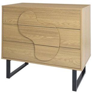 MISOU Calypso Ladekast Commode op Poten met 3 Lades Woonkamer Opber...
