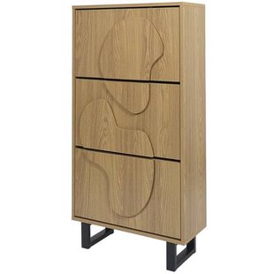 MISOU Calypso Schoenenkast met 3 Lades Schoenen Opbersysteem Hout S...