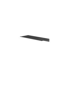 Hotbath &More Planchet 30 cm inclusief bevestigings rails met 1 uitsparing voor een zeepdispenser of beker Geborsteld zwart PVD