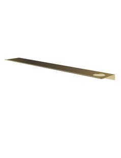 Hotbath &More Planchet 80 cm inclusief bevestigings rails met 1 uitsparing voor een zeepdispenser of beker Geborsteld messing PVD