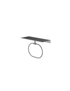 Hotbath &More Handdoekring voor Planchet serie Geborsteld gunmetal PVD