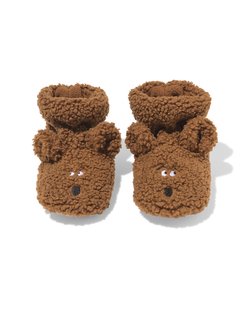 HEMA Babysloffen teddy hond bruin (bruin)