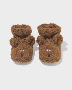 HEMA Babysloffen teddy hond bruin (bruin)