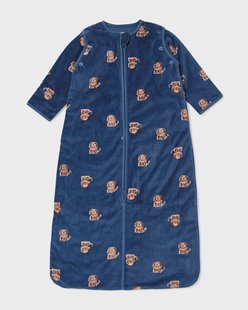 HEMA Slaapzak met afneembare mouwen velvet 3.0tog honden blauw (blauw)