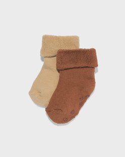 HEMA Babysokken terry - 2 paar zand (zand)