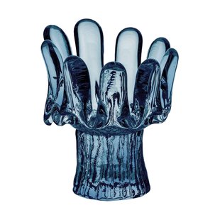 Kosta Boda Solros lantaarn circulair glas 11,5 cm Blauw