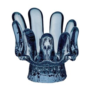 Kosta Boda Solros lantaarn circulair glas 9,2 cm Blauw