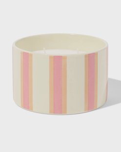 HEMA Geurkaars ⌀11x7cm keramiek tompouce (roze)