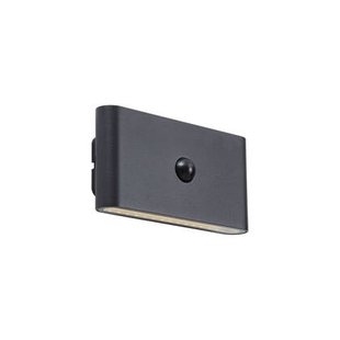 QAZQA Wandlamp zwart 4-stap sensor magnetisch incl. LED oplaadbaar -
