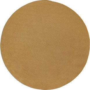 tectake® Geweven vloerkleed Raya in jute-look Ø 160 cm - Bruin