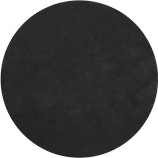 tectake® Kortpolig vloerkleed Soft Zone Ø 120 cm - Zwart