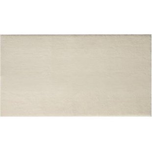 tectake® Kortpolig vloerkleed Soft Zone 60 x 110 cm - Beige