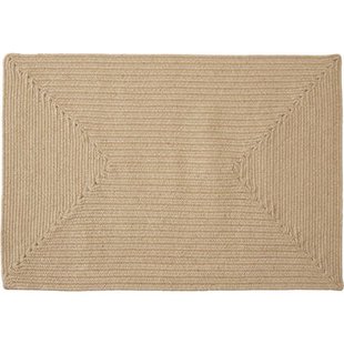 tectake® Gevlochten vloerkleed Vibe van jute, boho-stijl 60 x 90 cm