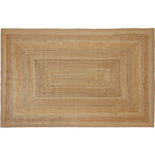 tectake® Handgeweven vloerkleed Glim van jute, boho-stijl 200 x 290 cm