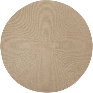 tectake® Geweven vloerkleed Vibe van jute- en kunststofvezels Ø 160 cm