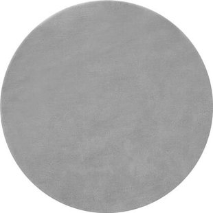 tectake® Kortpolig vloerkleed Soft Zone Ø 120 cm - Grijs