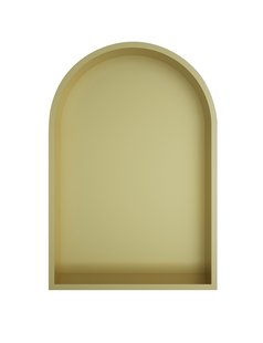 Hotbath &MORE Inbouwnis Toogmodel 30x45x10cm Geborsteld Messing PVD