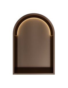 Hotbath &MORE Inbouwnis Toogmodel 30x45x10cm met LED IP44 Tuscan Bronze