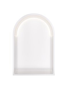 Hotbath &MORE Inbouwnis Toogmodel 30x45x10cm met LED IP44 Mat Wit