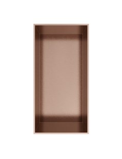 Hotbath &MORE Inbouwnis 30x15x10cm frameless Geborsteld Koper PVD