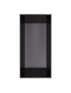 Hotbath &MORE Inbouwnis 30x15x10cm frameless Geborsteld Zwart PVD