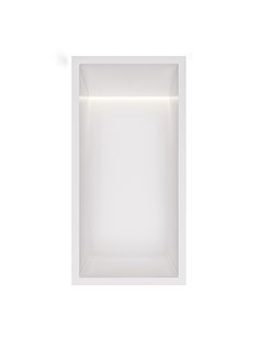 Hotbath &MORE Inbouwnis 30x15x10cm met LED IP44 Mat Wit