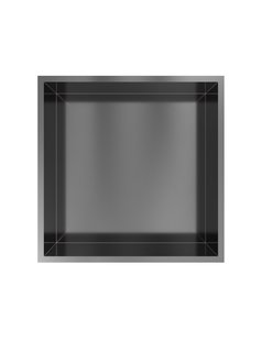 Hotbath &MORE Inbouwnis 30x30x10cm Geborsteld Gunmetal PVD