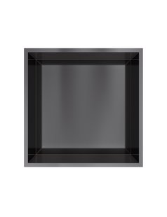 Hotbath &MORE Inbouwnis 30x30x10cm Geborsteld Zwart PVD