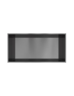 Hotbath &MORE Inbouwnis 30x60x10cm Geborsteld Gunmetal PVD