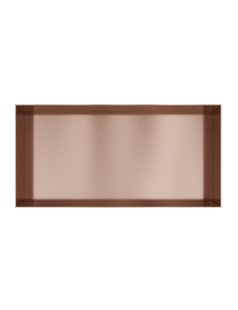 Hotbath &MORE Inbouwnis 30x60x10cm frameless Geborsteld Koper PVD