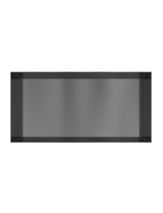 Hotbath &MORE Inbouwnis 30x60x10cm frameless Geborsteld Gunmetal PVD