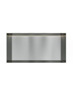 Hotbath &MORE Inbouwnis 30x60x10cm frameless + LED RVS 316