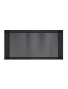 Hotbath &MORE Inbouwnis 30x60x10cm frameless Geborsteld Zwart PVD