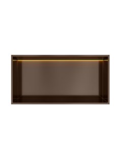 Hotbath &MORE Inbouwnis 30x60x10cm met LED IP44 Tuscan Bronze