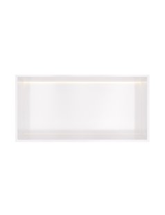 Hotbath &MORE Inbouwnis 30x60x10cm met LED IP44 Mat Wit