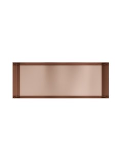 Hotbath &MORE Inbouwnis 30x80x10cm frameless Geborsteld Koper PVD