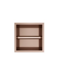 Hotbath &MORE Inbouw nis & borstelgarnituur 90x16x12,6cm Geborsteld Koper PVD