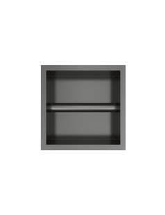 Hotbath &MORE Inbouw nis & borstelgarnituur 90x16x12,6cm Geborsteld Gunmetal PVD