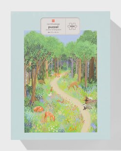 HEMA Legpuzzel 70x50cm 1000 stukjes boswandeling met dieren