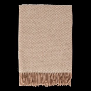Scandi Living Sandstone wollen plaid 130x180 cm Mocca