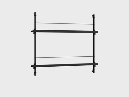 Moebe - Magazine Shelving 65 Plank Black/Black