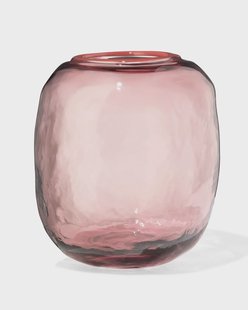 HEMA Vaas ⌀8.2x21.8cm glas roze (roze)