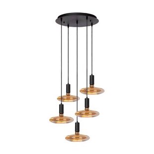 Hanglamp Sapa 5 - Zwart - Incl 5 Lichtbronnen - Ø 40 cm - Dimbaar