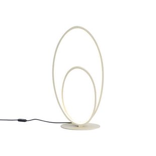 QAZQA Design tafellamp beige incl. LED 3-staps dimbaar - Boomerang